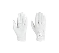 Dublin White Everyday Bling Riding Gloves - Adults Medium