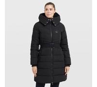 Dublin Women's Belted Longline Puffer - Black, Black
