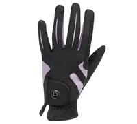 Dublin Women's Cool-it Gel Touch Fastening Riding Gloves in Black | Size: Small Dublin Black S