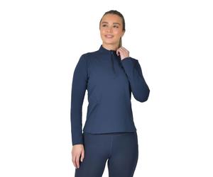 Dublin Womens/Ladies Brushed Fitted Long-Sleeved Riding Base16 UK Navy WB2328