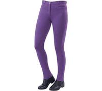 Dublin Womens/ladies Supa-Fit Zip Up Knee Patch Jodhpurs Berry (28In)