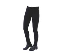 Dublin Womens/ladies Supa-Fit Zip Up Knee Patch Jodhpurs Black (26In)
