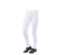Dublin Womens/ladies Supa-Fit Zip Up Knee Patch Jodhpurs White (34In)