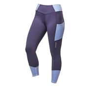 Dublin Power Performance Ladies Mid Rise Blue Colour Block Tights - Size 12/30"