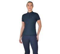 Dublin Women's Quarter Zip Short-Sleeved Riding Top in Navy | Size: 12 Dublin Navy 12