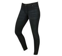 Dublin Women's Shona Suede Knee Patch Denim Breeches in Grey | Size: 24 Dublin Grey 24