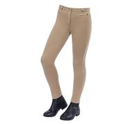 Dublin Womens Supa-Fit Zip Up Knee Patch Jodhpurs - Beige