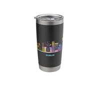 Dubliner Skyline Colorful Cityscape Dublin Stainless Steel Insulated Tumbler