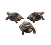 DuBom 3Pcs/Set Mini Animal Shape Resin Dog Rabbit Tortoise Shaped Decorative Plant Risers for Pots, Pot Feet for Planter Pots,Decorative Feet for Planters Resin Plant Planter Foot (TORTOISE)