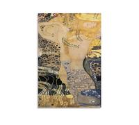 DuBom Gustav Klimt Painter Work(Water Serpents) poster Picture Print Wall Art Painting Canvas Artworks Gift Idea Room Aesthetic 20x30inch(50x75cm)