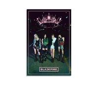 Duboueu Blackpink Poster Kpop Music Band Vintage Retro Cover for Room, Aesthetic Canvas Wall Art, Bedroom Decor Poster 12 x 18 inches (30 x 45 cm)