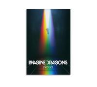 Duboueu Imagine Poster Dragons Rock Band Music Album Vintage Cover for Room, Aesthetic Canvas Wall Art, Bedroom Decor Poster 12 x 18 inches (30 x 45 cm)