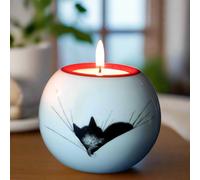 Dubout Cats, Cat Nap or Cats in a Row Tealight Holder Candle Display Collectable