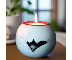 Dubout Cats, Cat Nap or Cats in a Row Tealight Holder Candle Display Collectable