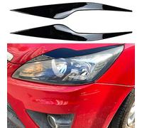 DUBOXX Compatible with Ford Focus MK2.5 2008-2011, 2 Pcs Car Front Headlight Eyebrow Eyelid Cover Garnish Strip Eyelash Head Light Trim Stickers Replacement Part,A Black