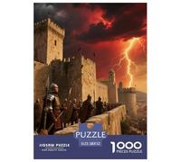 Dubrovnik City Walls 1000 Pieces Premium Jigsaw Building Age 12+ Quirky, Abstract Design, Fun Details, Educational, Challenging Puzzle Games 52x38cm/1000pcs