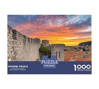 Dubrovnik City Walls 1000 Pieces Premium Jigsaw Building Age 12+ Quirky, Abstract Design, Home Decoration, Educational, Challenging 38x26cm/1000pcs