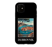 Dubrovnik Croatia Adriatic Coast Retro Travel Art Case for iPhone 11