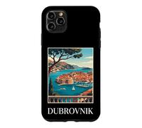 Dubrovnik Croatia Adriatic Coast Retro Travel Art Case for iPhone 11 Pro Max