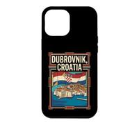 Dubrovnik Croatia Flag Old Town Coastal Travel Graphic Case for iPhone 12 Pro Max