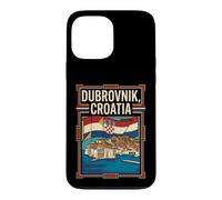 Dubrovnik Croatia Flag Old Town Coastal Travel Graphic Case for iPhone 13 Pro Max