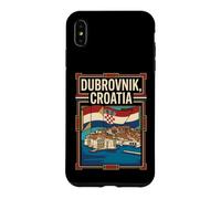 Dubrovnik Croatia Flag Old Town Coastal Travel Graphic Case for iPhone XS Max
