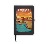 Dubrovnik Croatia Travel Destination Notebook, Blank Pages, Faux Leather Cover, Planner, Journal, Workbook
