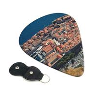 Dubrovnik'S Old City Guitar Picks 6-Pack - Pick Set (0.46mm / 0.71mm / 0.96mm) Suitable For Guitar And Ukulele Playing