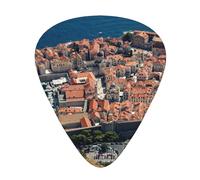 Dubrovnik'S Old City Guitar Plectrums, 12 Pcs Lightweight Guitar Plectrums, 0.46mm/0.71mm/0.96mm Thickness For Acoustic Guitar Acoustic Electric Guitar Ukulele Bass