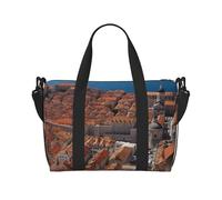 Dubrovnik'S Old City Water-Resistant Crossbody Travel Bag, Large Carry-On with Adjustable Strap, Multi-Compartment Weekender for Gym, Travel, Outdoor