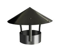 DUBTEDHOU Cone Top Chimney Cap with Screen, Chimney Cowl Cap Galvanized Iron,Vent Cowl Top All Purpose Chimney Cowl，Practical Tool Chimney Cowl Cap(D10cm*25cm/3.94in*9.84in)
