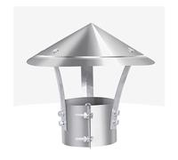 DUBTEDHOU Cone Top Chimney Cap with Screen, Fireplace Chimney Caps,Chimney Flue Cover,Stainless Steel Chimney Flue Cowl Pipe Rain Cover Vent Cap,Chimney Cowl(D21cm*40cm/8.27in*15.75in)
