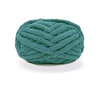 DUBTEDHOU Soft Chunky Yarn,Chunky Cotton Tube Yarn, Rainbow Wool Chunky Knit For Hand Knitting Blankets Super Soft Big Jumbo Blanket Yarn Bed Sofa Crochet Wool(Turquoise)