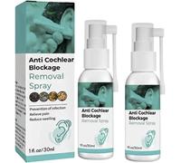 DUBUSH 2023 Anti Cochlear Blockage Removal Spray Piercing Aftercare Spray Ear Wax Clogging Spray Natural Ear Spray for Cochlear Blockage Ear Infections