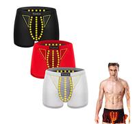 DUBUSH 3PCS men's IONIC energy field therapy underwear, slimming underwear, tourmaline fiber men's underwear, energy field therapy men's pants, enhance male strength