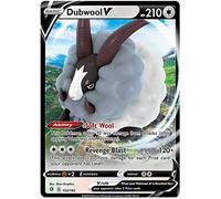 Dubwool V 153/192 Ultra Rare Pokemon Card (SWSH Rebel Clash) + 1x TitanCards® Toploader
