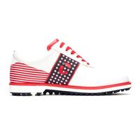 Duca del Cosma Mens United Waterproof Golf Shoes - Red/White/Blue - UK 9