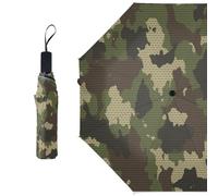 ducanll Army Green Travel Umbrella Small Valentines Day Umbrellas for Rain Sun&Rain Lightweight Small UV Sun Camouflage Texture Umbrella Compact Suit with Case