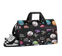 ducanll Artistic Baseball Patterns Gym Duffle Bag for Men, Balls Waterproof Sports Duffle Bag for Travel Weekender Bags for Women Overnight Bag with Shoes Compartment