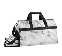 ducanll Artistic Textured Gym Bags for Men Women, 43L Medium Sports Marble Patterns Travel Duffel Bag for Men with Shoe Compartment,Carry on Bags for Airplanes Women