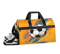 ducanll Ball Gym Bags for Men Women, 43L Medium Sports Football Travel Duffel Bag for Men with Shoe Compartment,Carry on Bags for Airplanes Women
