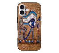 ducanll Brown TPU Case for iPhone 17 Egyptian Horus Eye 17 iPhone Case Slim Shockproof Women Men Protective Cover Cases for iPhone17, 6.3"-2025