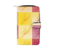 ducanll Dusk Pattern Wallet Women Slim Credit Card Holder for Women, RFID Blocking Cash Beach Background Wallet, Billfolds Thin Leather Zipper Clutch Purses for Women