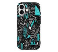 ducanll Geometric iPhone 17 Shockproof Military-Grade Protection, Black Background Phone Case for iPhone 17, 6.3 inch 2025