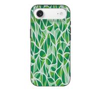 ducanll Green Seamless Pattern Compatible with iPhone 17 Air Case, Shockproof Protective Bumper Slim Soft Line Phone Cover for Women 2025 6.5"