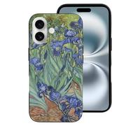 ducanll Multicolor - iPhone 16, Shockproof Military-Grade Protection, Van Gogh Iris Flower Phone Case for iPhone 16, 6.1 inch 2024