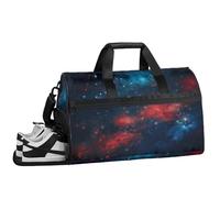 ducanll Night Sky View Gym Bags for Men Women, 43L Medium Sports Artistic Style Travel Duffel Bag for Men with Shoe Compartment,Carry on Bags for Airplanes Women