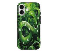 ducanll Snake Art Pattern Compatible with iPhone 17 Case 6.3", TPU Shockproof Protective Case with Anti-Scratch- Green iphone 17 Case