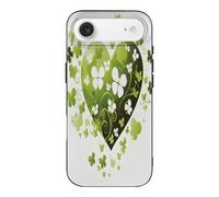 ducanll White iPhone 17 Air Case, Clover with love pattern 17 Air iPhone Case Slim Shockproof Women Men Protective Cover Cases for iPhone17 Air
