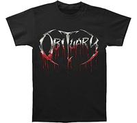 ducao Obituary Men's Fashion Bloody Logo Black Cotton T-Shirt Size XL